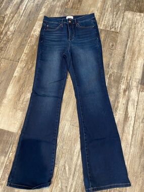 Nicole Miller Dark Blue Flare Jeans